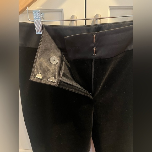 Sigrid Olsen velvet black dress pants Sz. 6 - Picture 2 of 4
